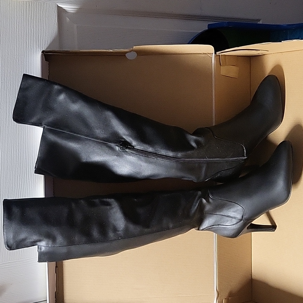 Black over the knee boots